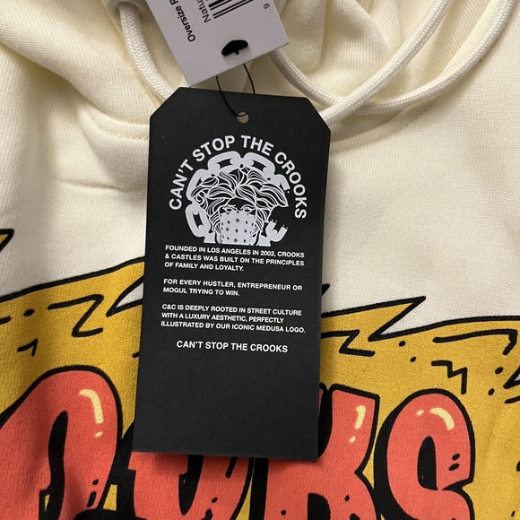 Crooks & Castles Hoodie Mens Medium Oversize Robbing Hotrod Graphic 2000s‎ - Picture 14 of 16